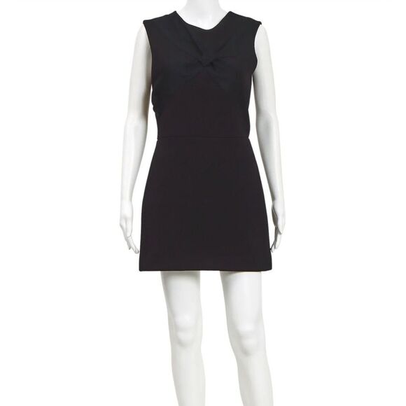 Sandro black with bow front dress - Picture 1 of 11